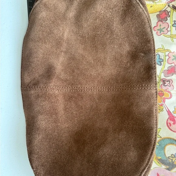 Lucky Brand Brown and Green Tote Bag with Classic Trim Crossbody Bag - Picture 12 of 13